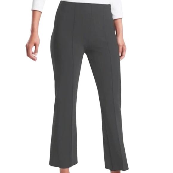 Athleta Mercurial Crop Flare Pants Gray Women Medium
